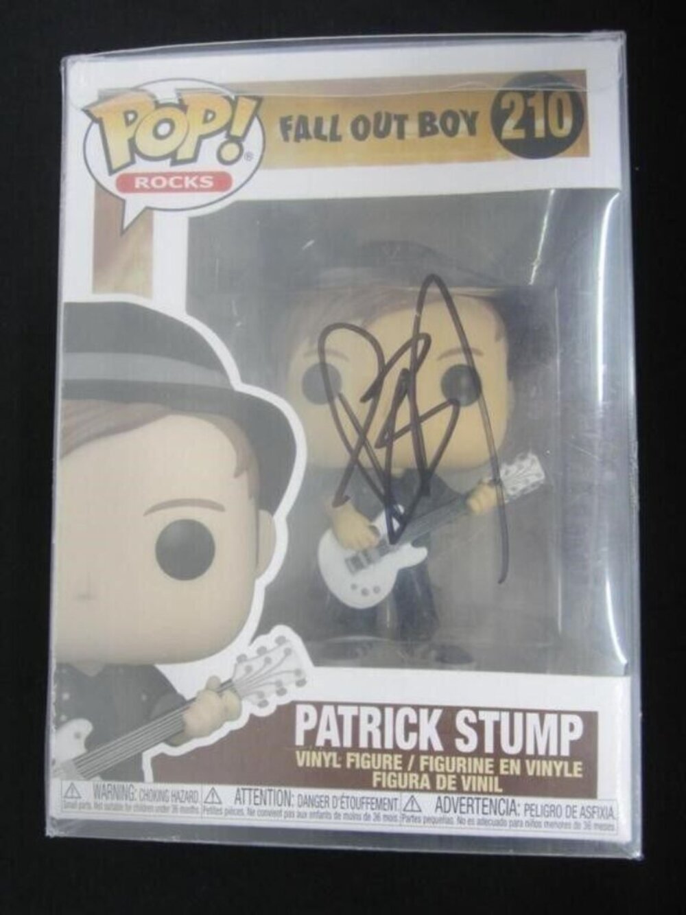 Patrick Stump signed Funko Pop! Rocks Fall Out Boy Patrick Stump #210 w/COA